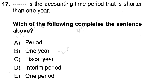 Accounting 1 2023-2024 Ara Sınav - 17. soru