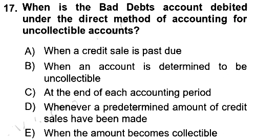 Accounting 1 2025-2026 Dönem Sonu Sınavı - 17. soru
