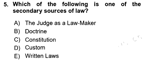 Business Law 2023-2024 Ara Sınav - 5. soru