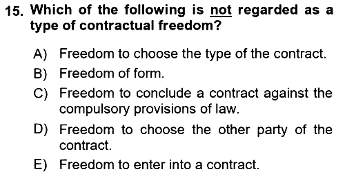 Business Law 2023-2024 Ara Sınav - 15. soru