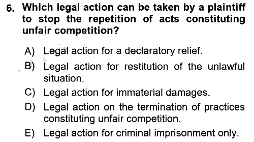Business Law 2025-2026 Ara Sınav - 6. soru