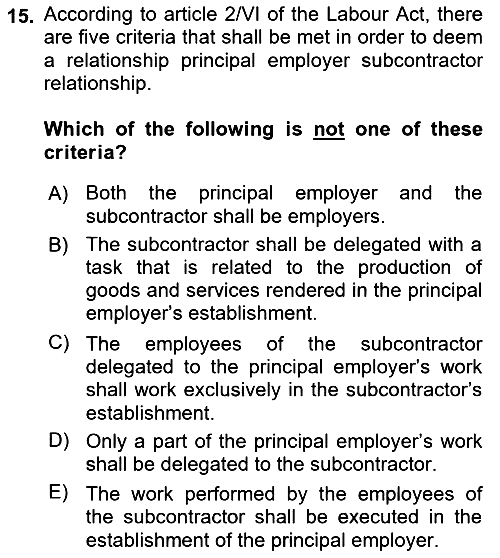 Business Law 2021-2022 Dönem Sonu Sınavı - 15. soru