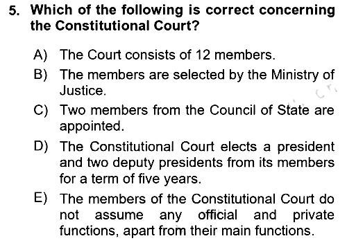 Business Law 2023-2024 Dönem Sonu Sınavı - 5. soru