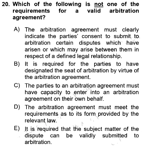 Business Law 2023-2024 Dönem Sonu Sınavı - 20. soru