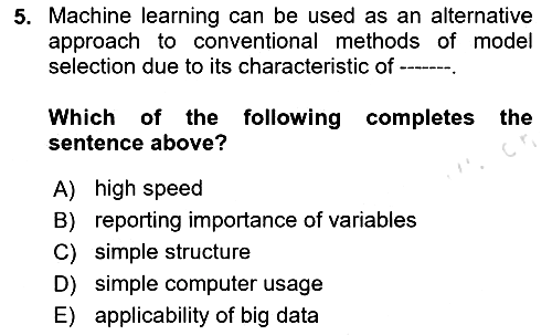Econometrics 1 2025-2026 Dönem Sonu Sınavı - 5. soru