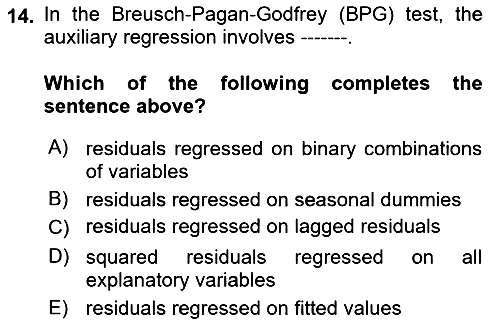 Econometrics 2 2024-2025 Ara Sınav - 14. soru
