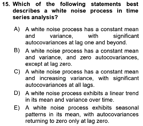 Econometrics 2 2024-2025 Ara Sınav - 15. soru