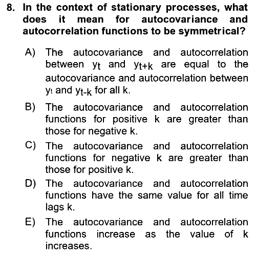 Econometrics 2 2025-2026 Ara Sınav - 8. soru