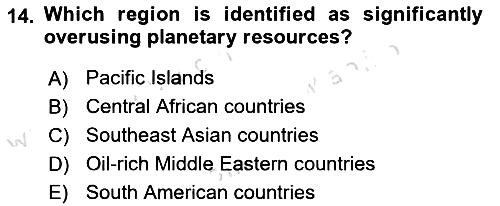 Economics Of Natural Resources And Environment 2025-2026 Ara Sınav - 14. soru