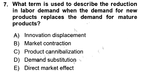 Economics Of Science Technology And İnnovation 2024-2025 Dönem Sonu Sınavı - 7. soru