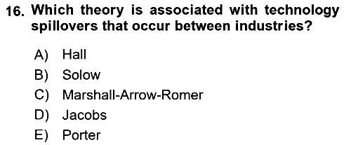 Economics Of Science Technology And İnnovation 2024-2025 Yaz Okulu Sınavı - 16. soru
