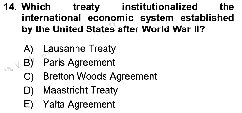Global Political Economy 2024-2025 Ara Sınav - 14. soru