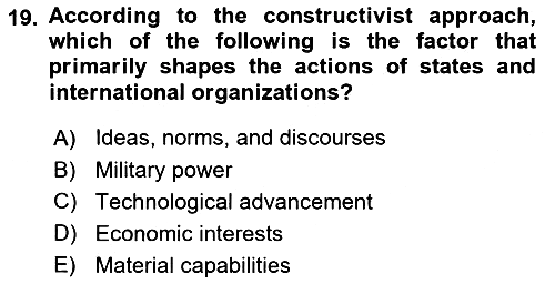 Global Political Economy 2024-2025 Ara Sınav - 19. soru