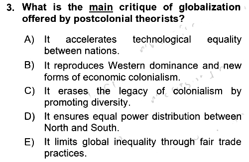 Global Political Economy 2025-2026 Ara Sınav - 3. soru