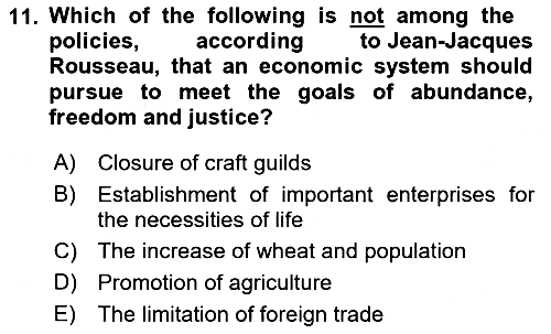 History Of Economic Thought 2022-2023 Ara Sınav - 11. soru
