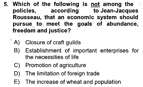 History Of Economic Thought 2024-2025 Ara Sınav - 5. soru