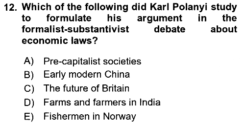 History Of Economic Thought 2024-2025 Ara Sınav - 12. soru