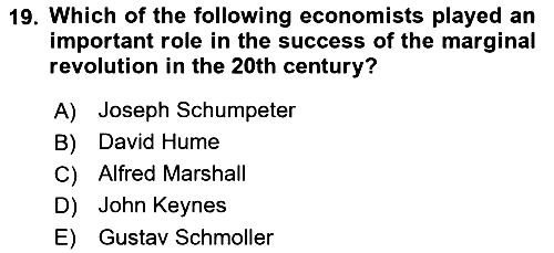 History Of Economic Thought 2022-2023 Dönem Sonu Sınavı - 19. soru