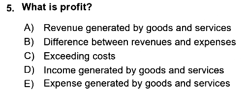 Introduction to Business 2017-2018 Ara Sınav - 5. soru