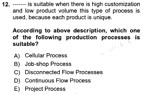 Introduction to Business 2019-2020 Dönem Sonu Sınavı - 12. soru