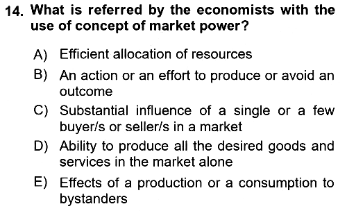 Introduction to Economics 1 2019-2020 Ara Sınav - 14. soru