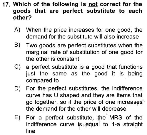 Introduction to Economics 1 2024-2025 Ara Sınav - 17. soru