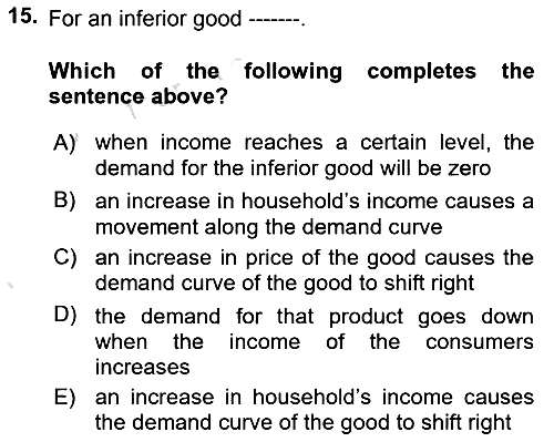 Introduction to Economics 1 2025-2026 Ara Sınav - 15. soru