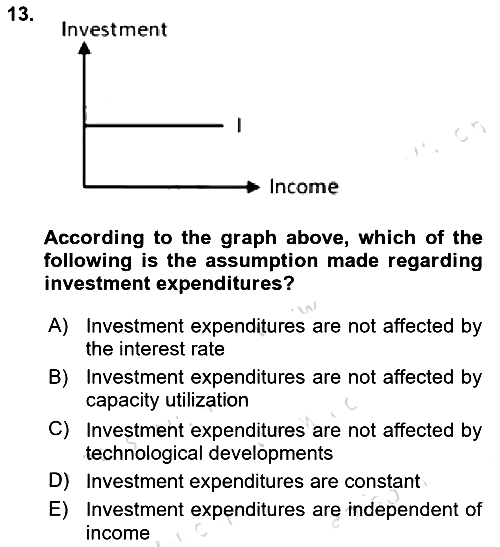Introduction to Economics 2 2023-2024 Ara Sınav - 13. soru