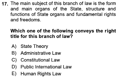 Introduction to Law 2017-2018 Ara Sınav - 17. soru