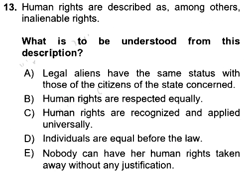 Introduction to Law 2019-2020 Ara Sınav - 13. soru