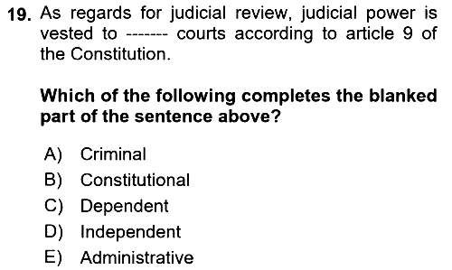 Introduction to Law 2021-2022 Ara Sınav - 19. soru
