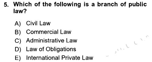 Introduction to Law 2022-2023 Ara Sınav - 5. soru