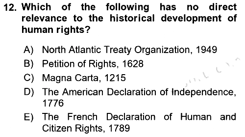 Introduction to Law 2022-2023 Ara Sınav - 12. soru