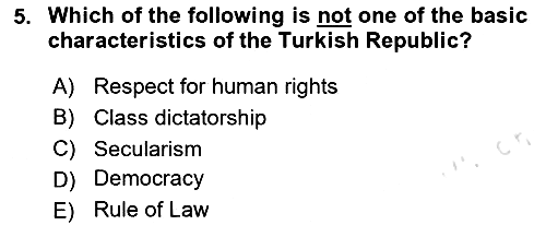 Introduction to Law 2024-2025 Ara Sınav - 5. soru