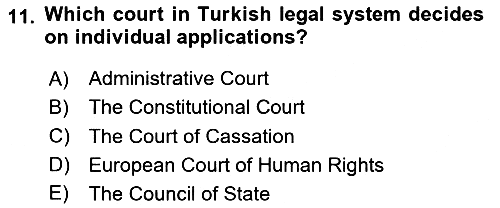 Introduction to Law 2024-2025 Ara Sınav - 11. soru