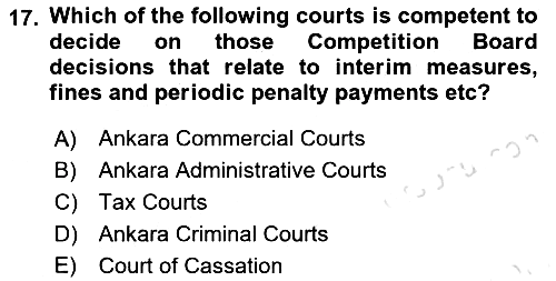 Introduction to Law 2023-2024 Dönem Sonu Sınavı - 17. soru