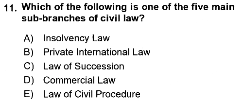 Introduction to Law 2024-2025 Dönem Sonu Sınavı - 11. soru