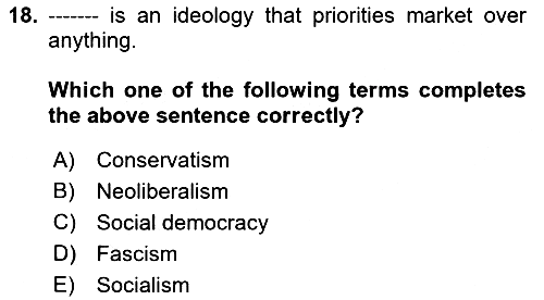 Introduction to Sociology 2019-2020 Ara Sınav - 18. soru