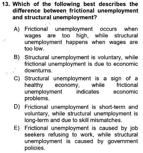 Macroeconomic Theory 2024-2025 Dönem Sonu Sınavı - 13. soru