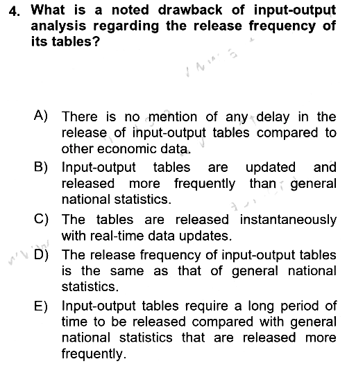 Mathematical Economics 2023-2024 Ara Sınav - 4. soru