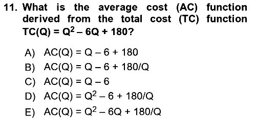 Mathematical Economics 2023-2024 Ara Sınav - 11. soru