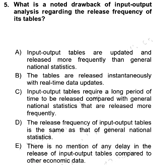 Mathematical Economics 2024-2025 Ara Sınav - 5. soru