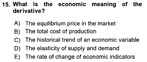 Mathematical Economics 2024-2025 Ara Sınav - 15. soru