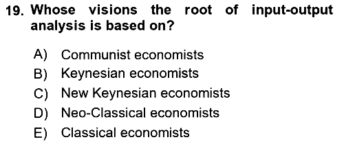Mathematical Economics 2024-2025 Ara Sınav - 19. soru