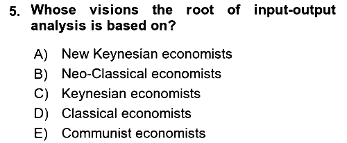 Mathematical Economics 2025-2026 Ara Sınav - 5. soru