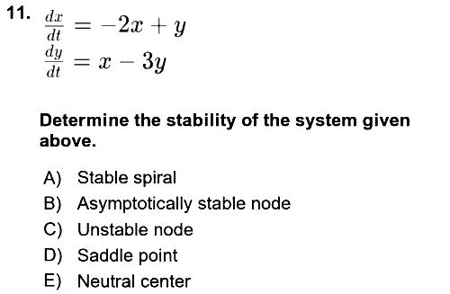 Mathematical Economics 2024-2025 Dönem Sonu Sınavı - 11. soru