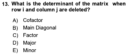 Mathematical Economics 2023-2024 Yaz Okulu Sınavı - 13. soru