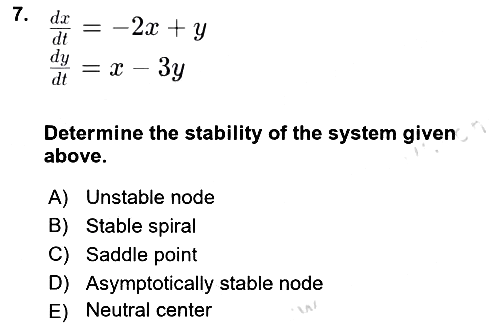 Mathematical Economics 2024-2025 Yaz Okulu Sınavı - 7. soru