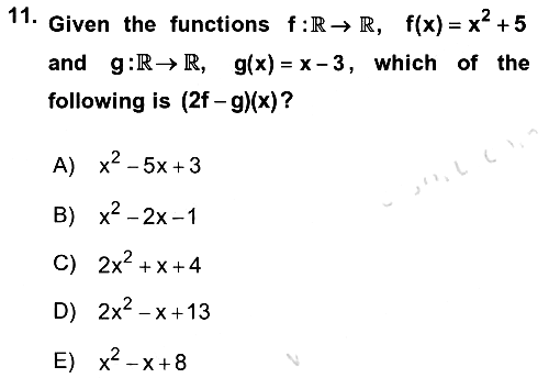 Mathematics 1 2017-2018 Ara Sınav - 11. soru