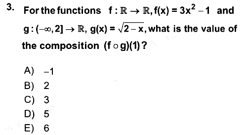 Mathematics 1 2018-2019 Ara Sınav - 3. soru